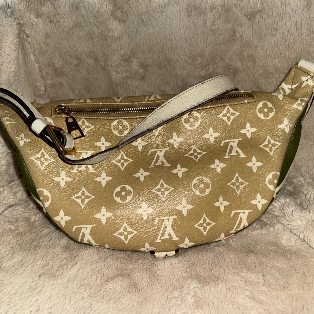 Louis Vuitton Giant Monogram Green and Cream Women's Bumbag - Picture 4 of 13